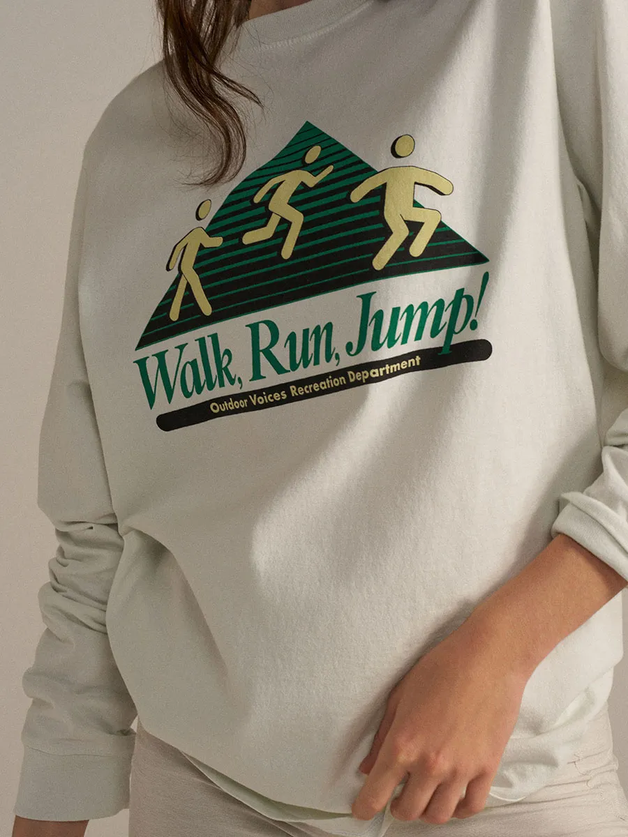 Walk, Run, Jump Graphic Longsleeve