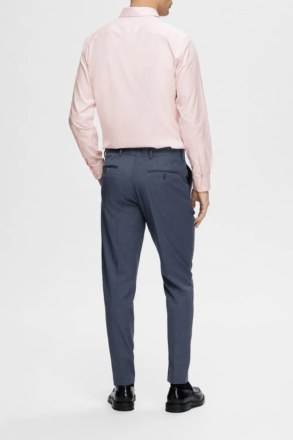 Pink Cotton Slim Full Sleeves Shirt