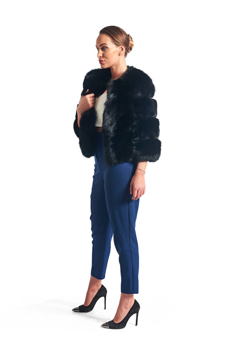 Black  Fox Fur Coat Women’s