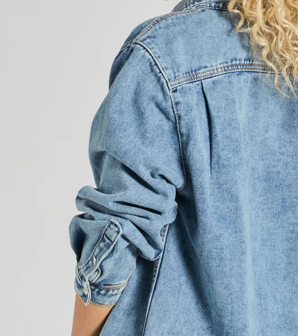 Casual Fave Button-Down Denim Shacket