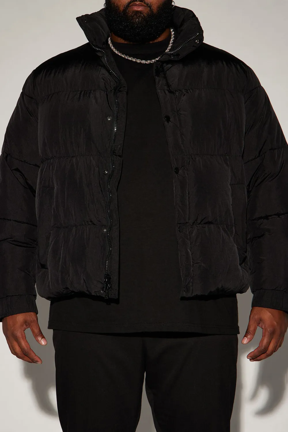 Fairmont Nylon Puffer Jacket - Black