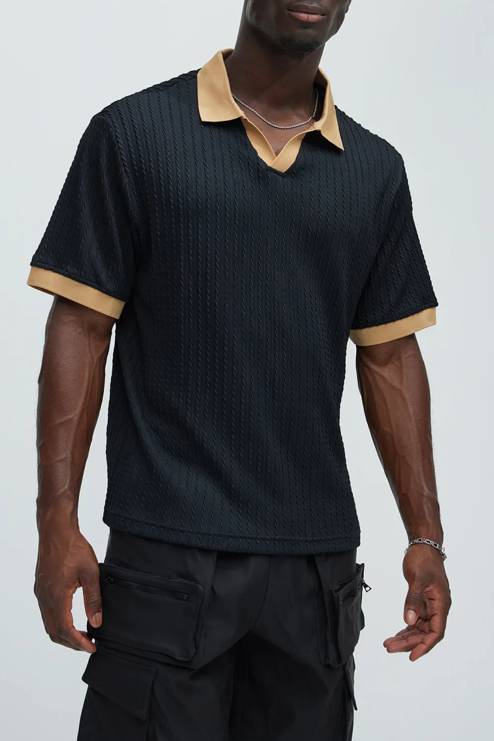 Dog In Me Textured Polo