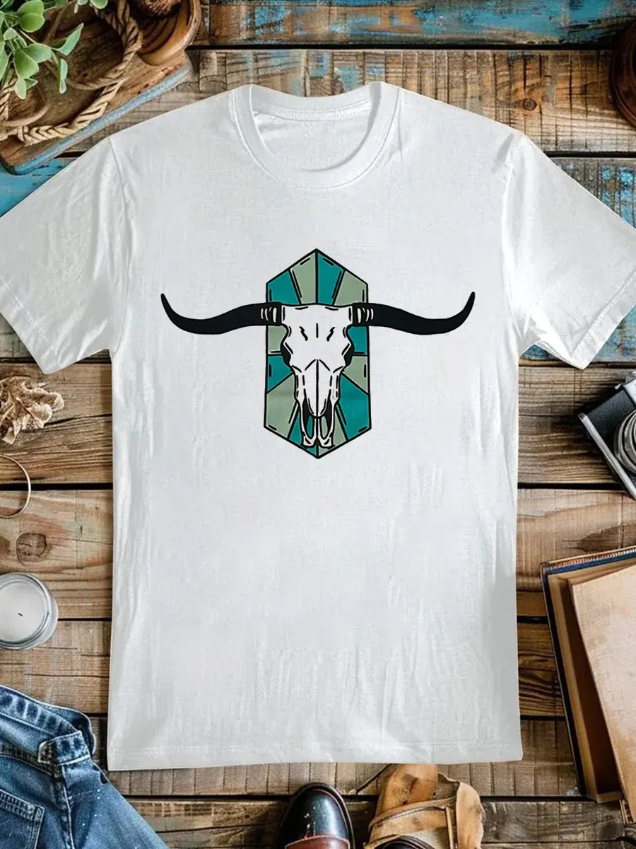 Aztec Western Casual Cowboy T-shirt