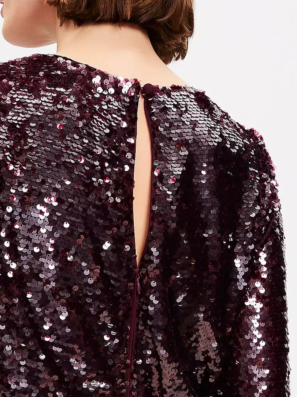 Sequin Long Sleeve Mini Dress