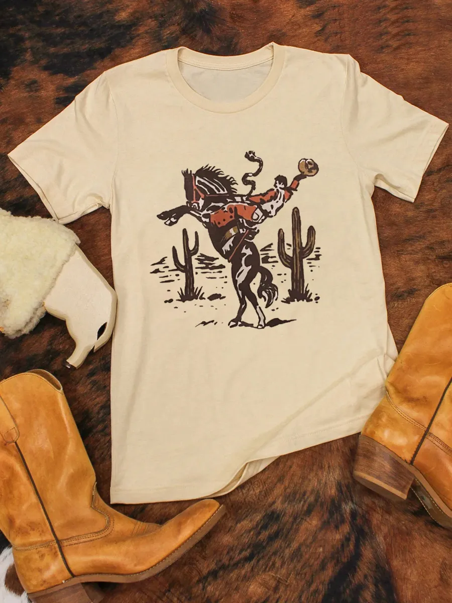 Rearing Horse Cowboy T-shirt