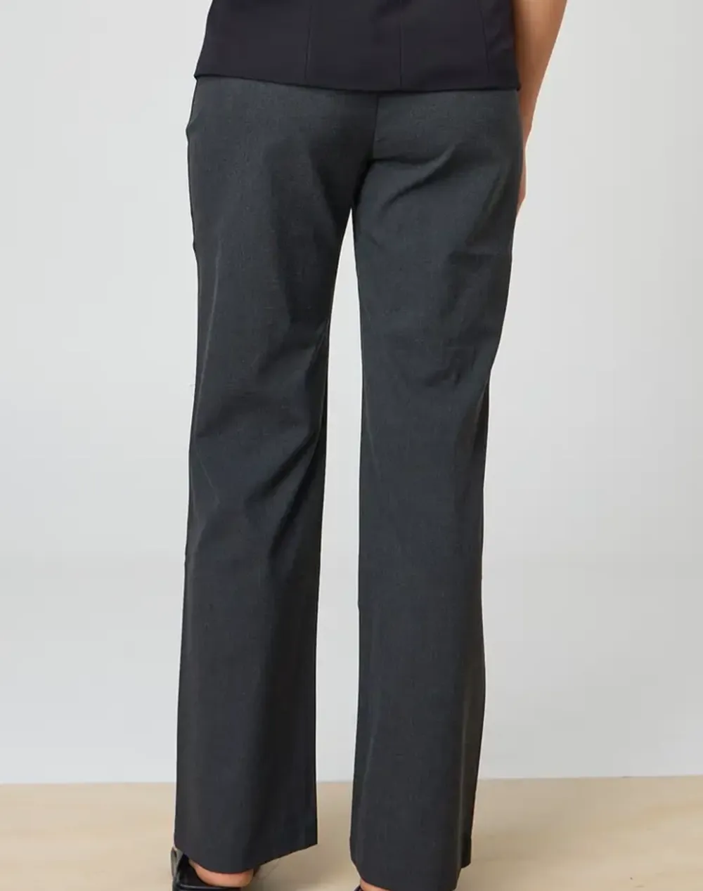 Mid Rise Straight Leg Pant