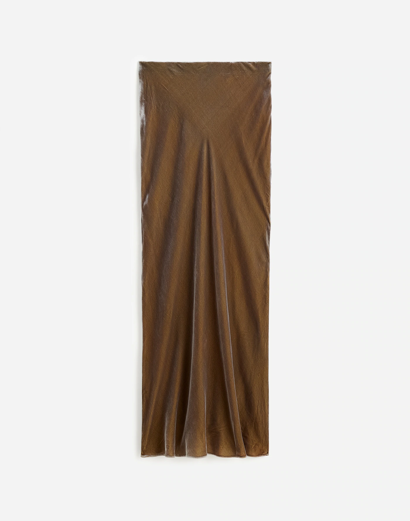 Velvet Maxi Slip Skirt