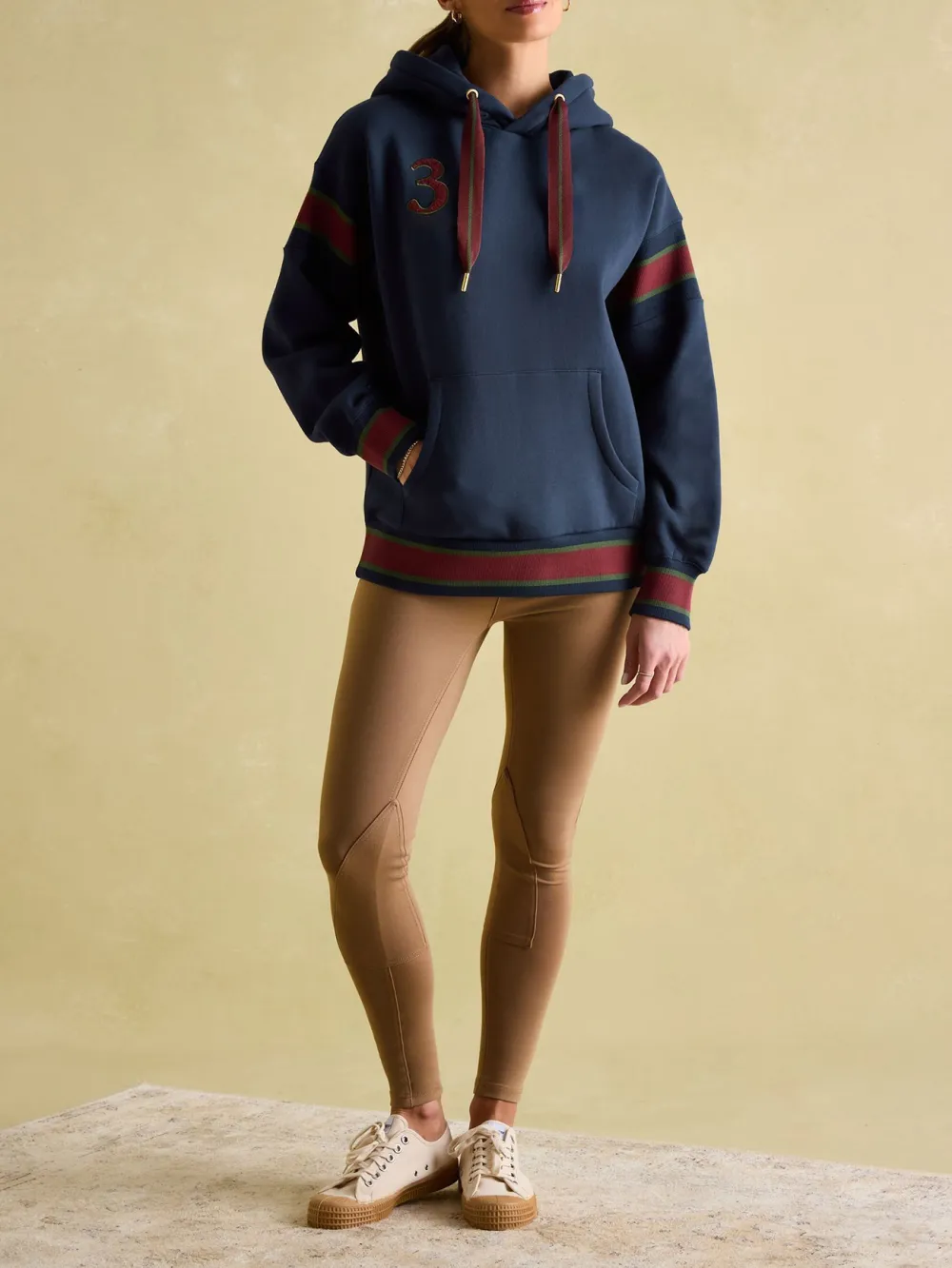 Newham Navy blue Embellished Hoodie