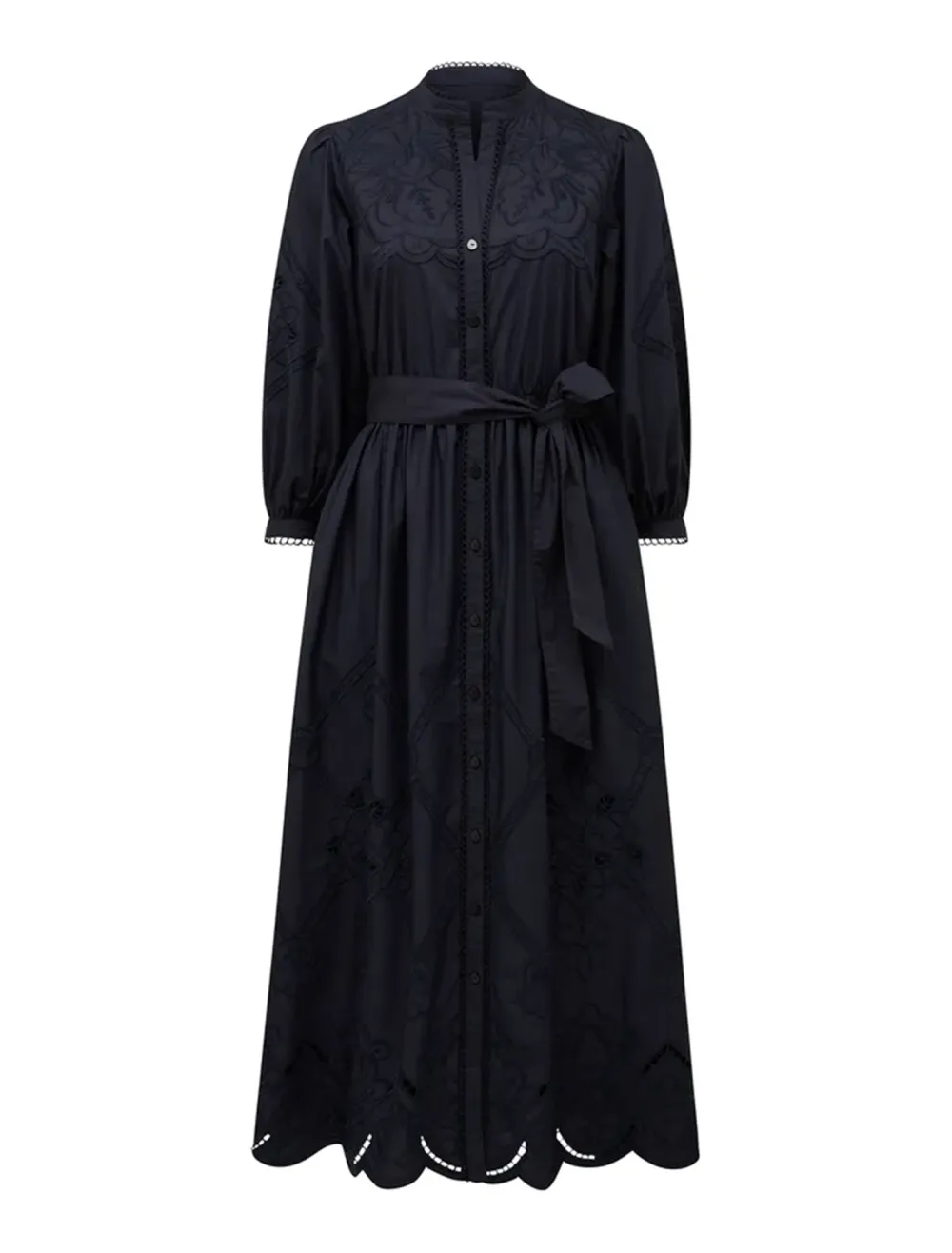 Aisha Broderie Midi Dress