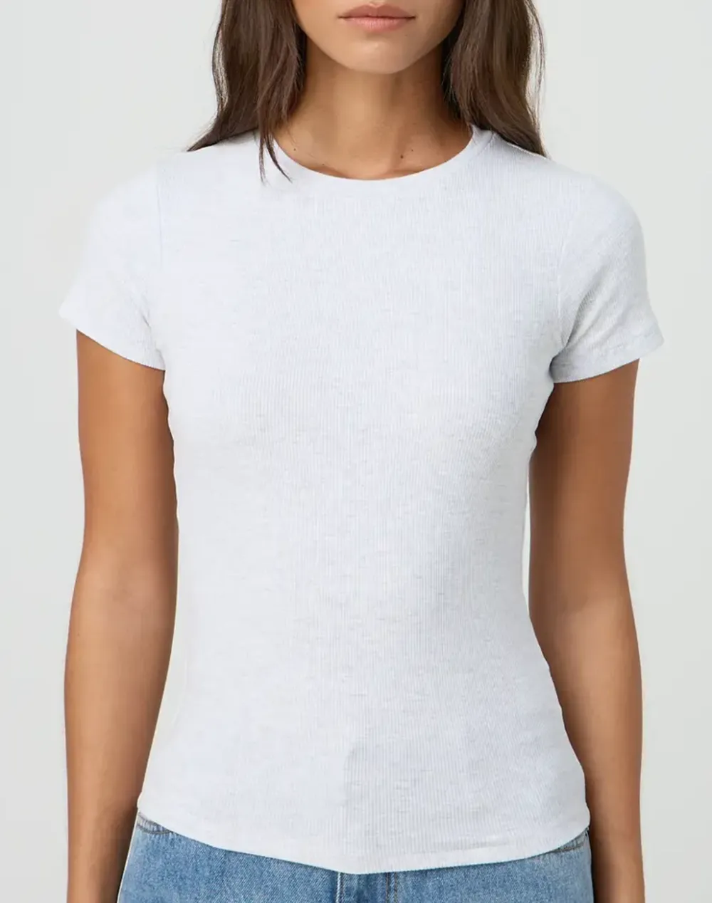 Ribbed Longline Tee