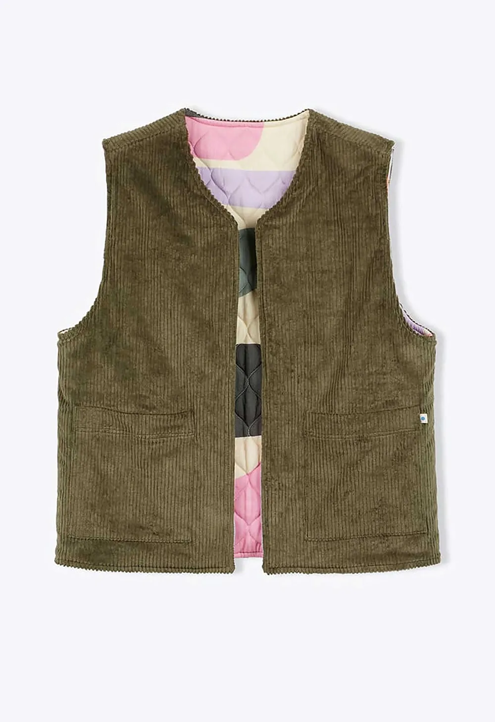 Color-Block V-Neck Vest