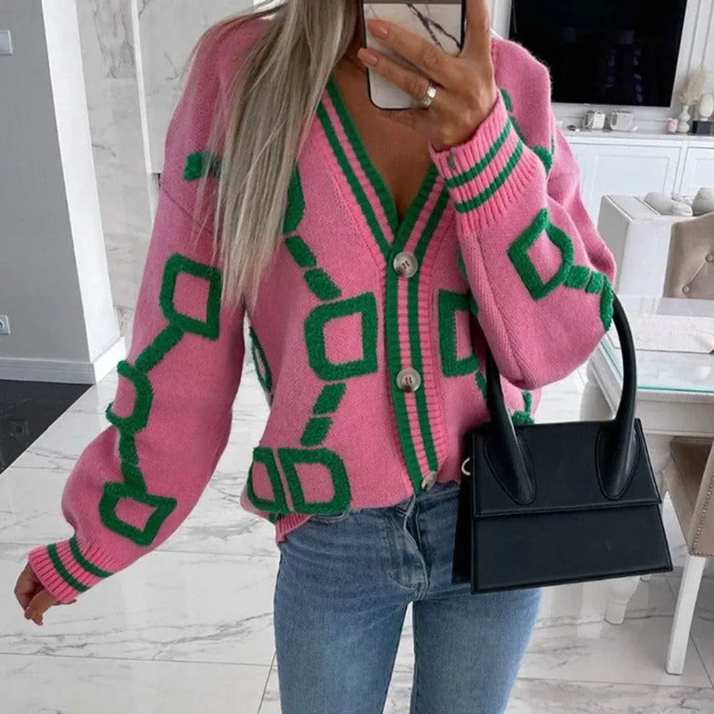 Girlfriend V-Neck Casual Cardigan