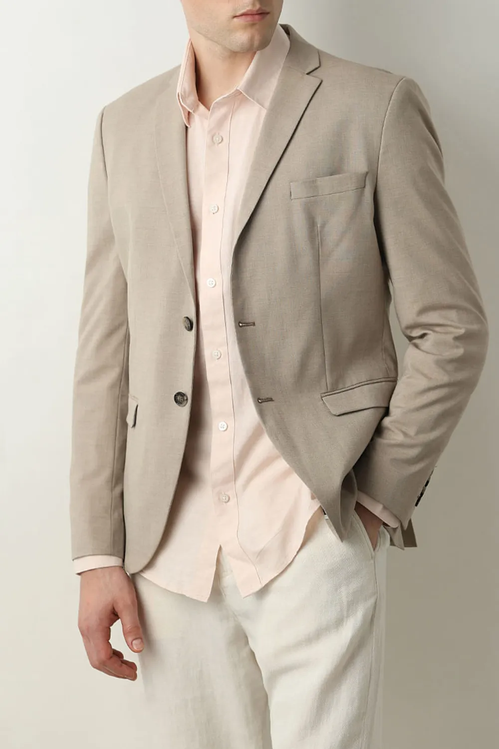 Brown Linen Full Sleeves Shirt