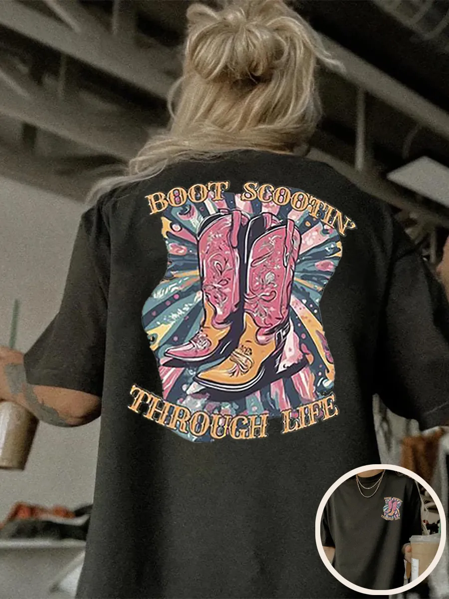 Boot Scootin Through Life T-shirt