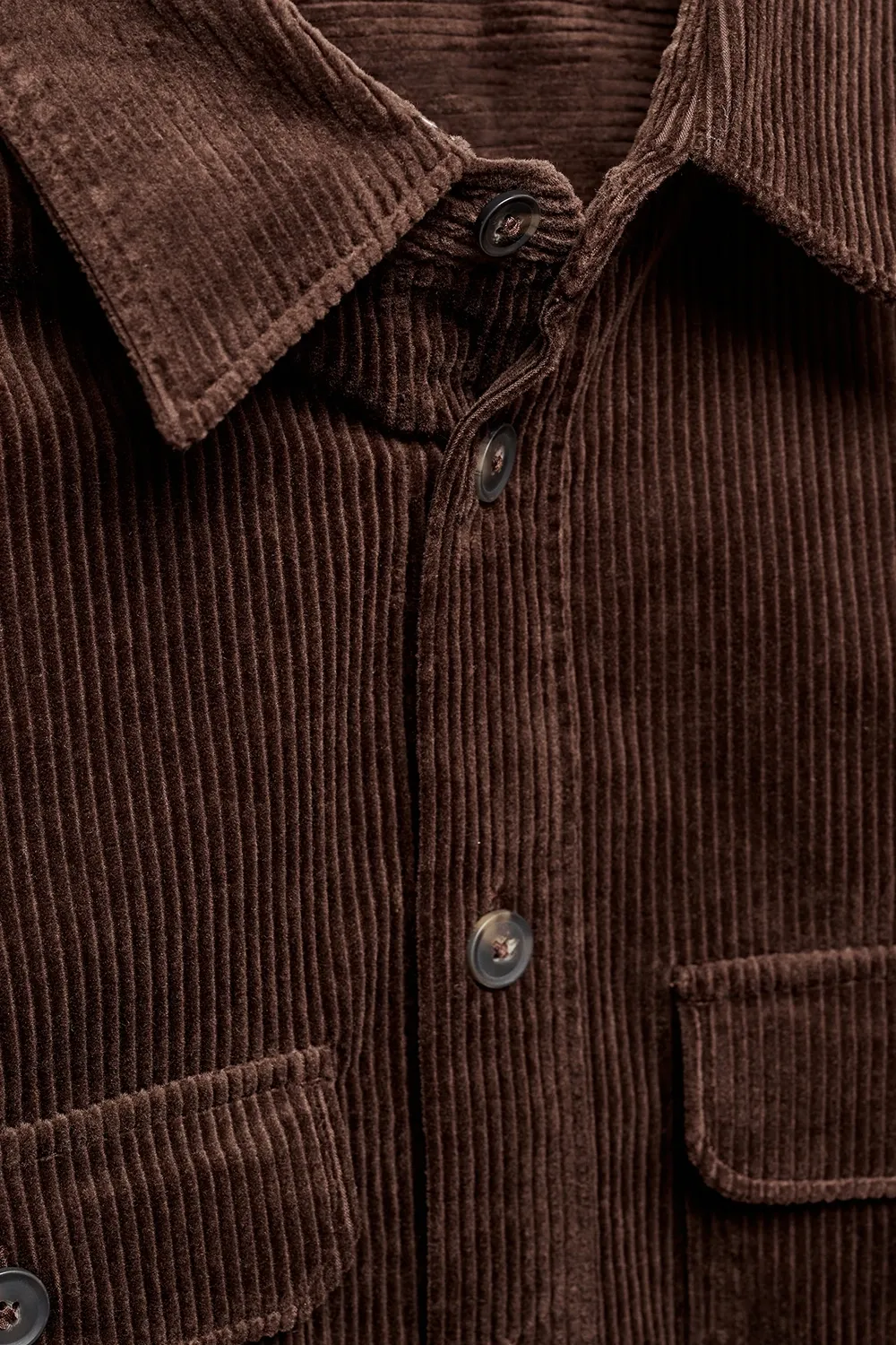 Corduroy pockets overshirt