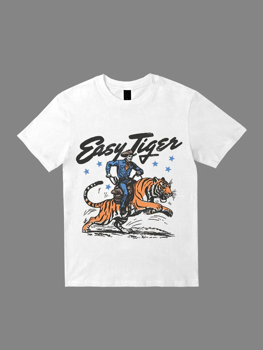 Easy Tiger Western Grunge Cowboy T-shirt