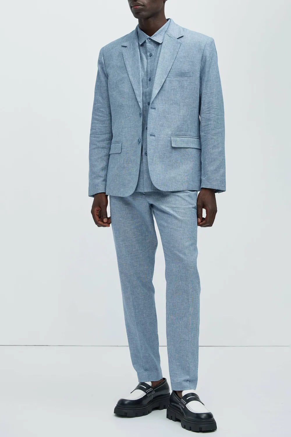 Bahamas Linen Suit Jacket - Blue