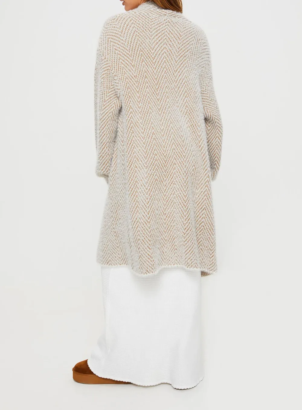 Tremmy Textured Cardigan Natural