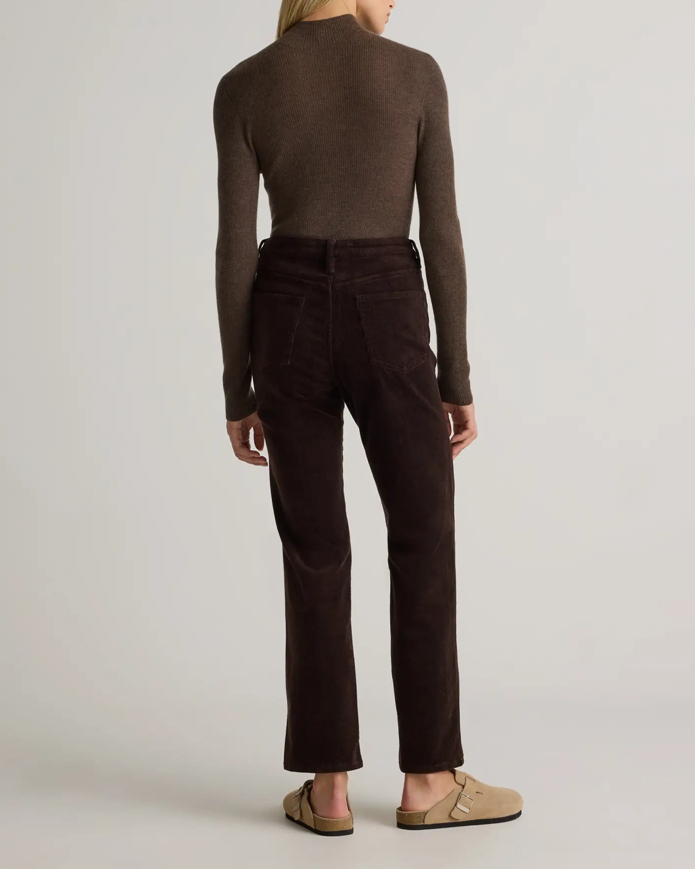 Organic Stretch Corduroy Straight Leg Pants