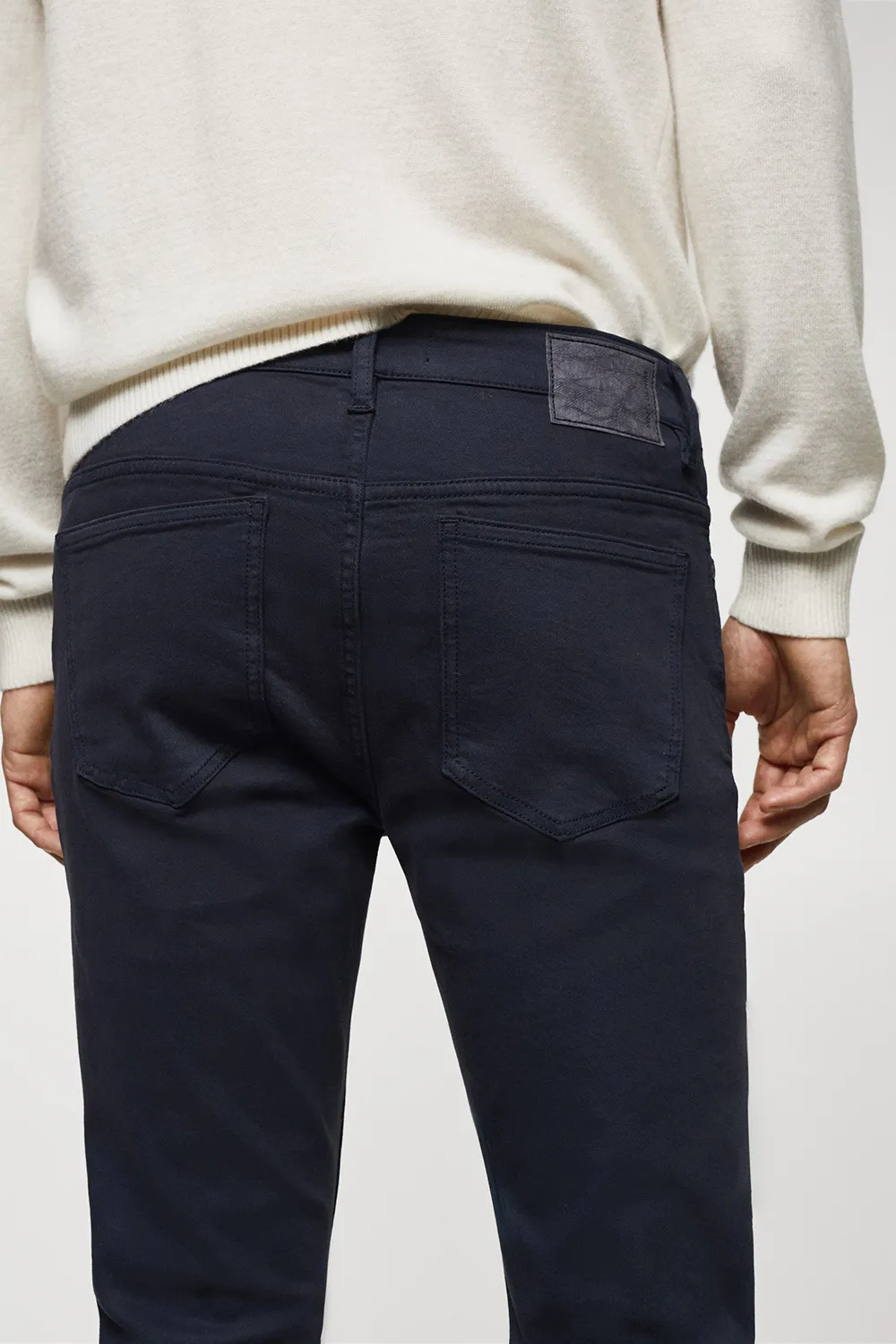 A Balanced Composition Of Cotton And Elastane Jeans