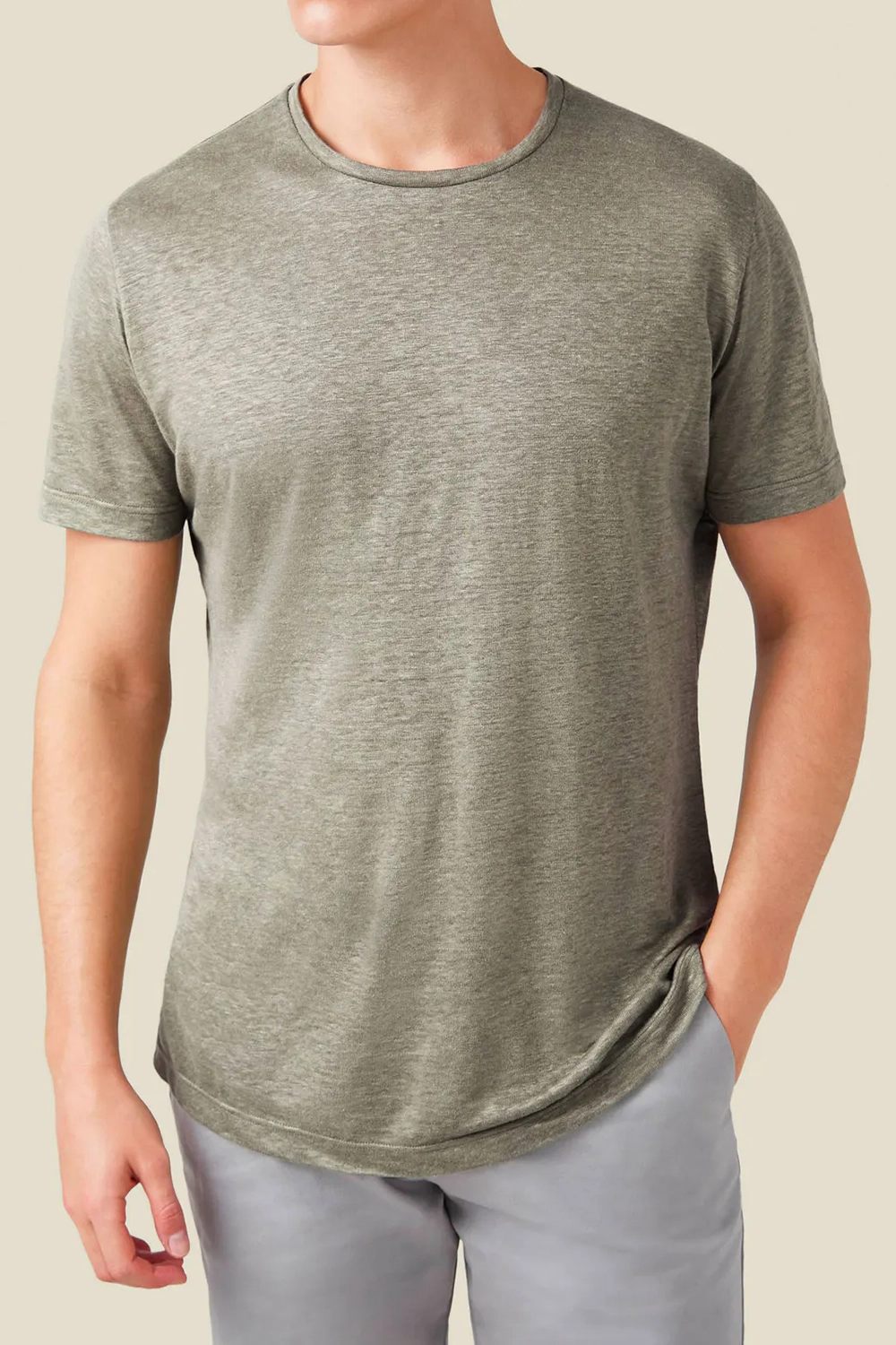 Non-Stretch Linen T-Shirt