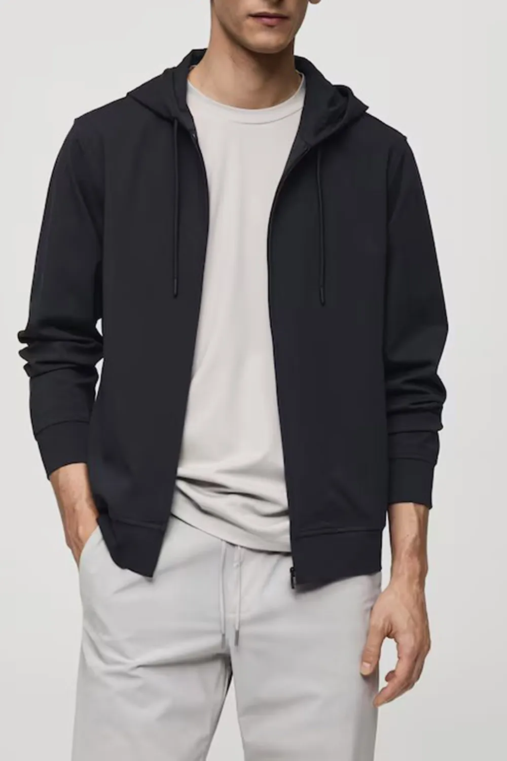 Technical fabric hoodie