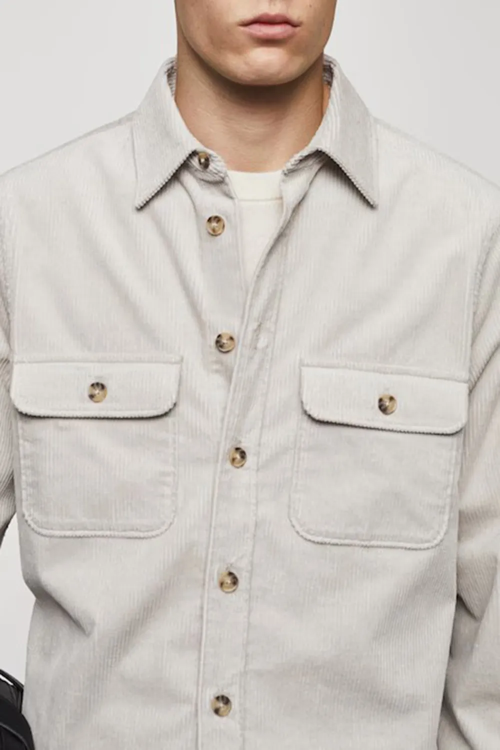 Corduroy pockets overshirt