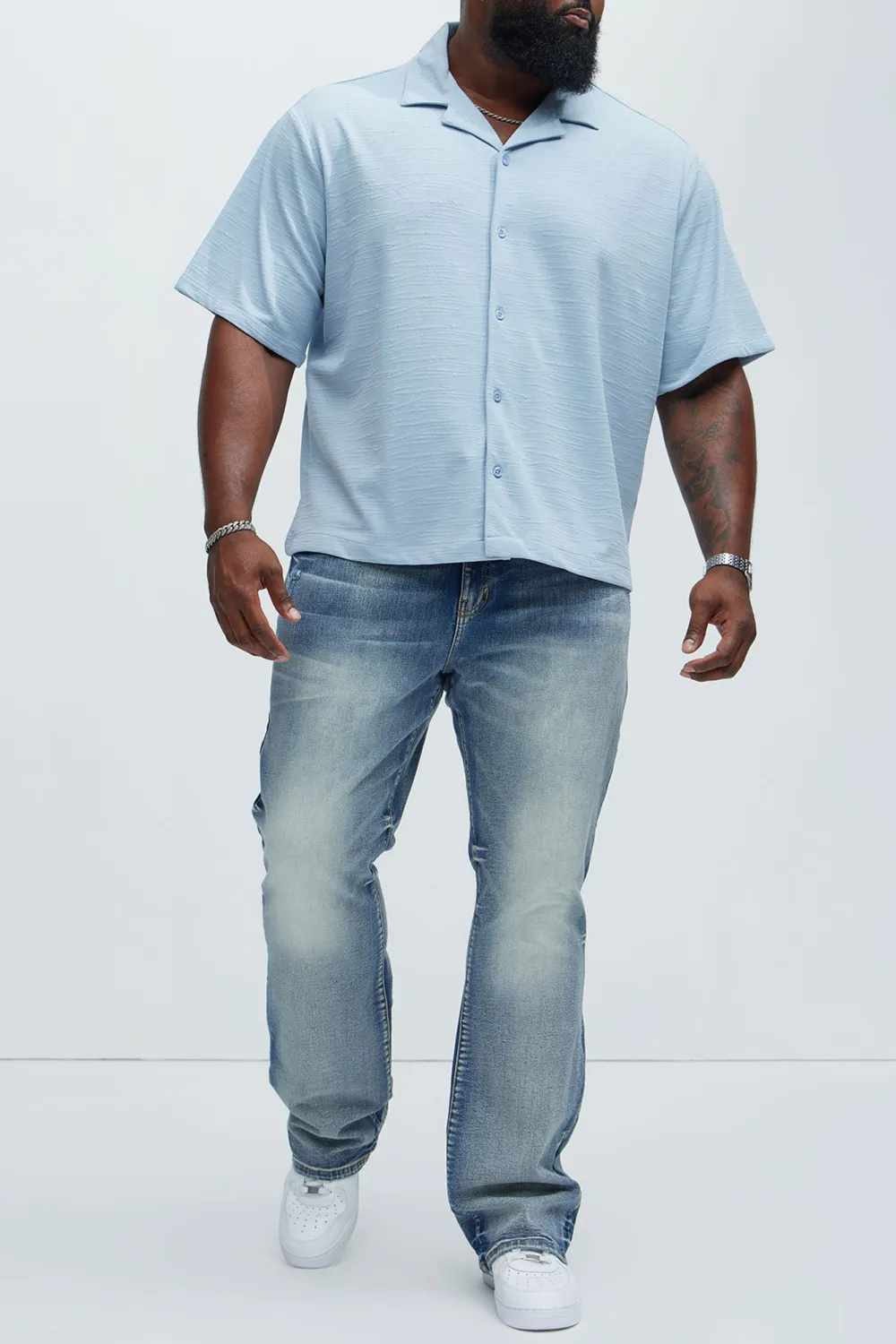 Reid Textured Shirt - Blue