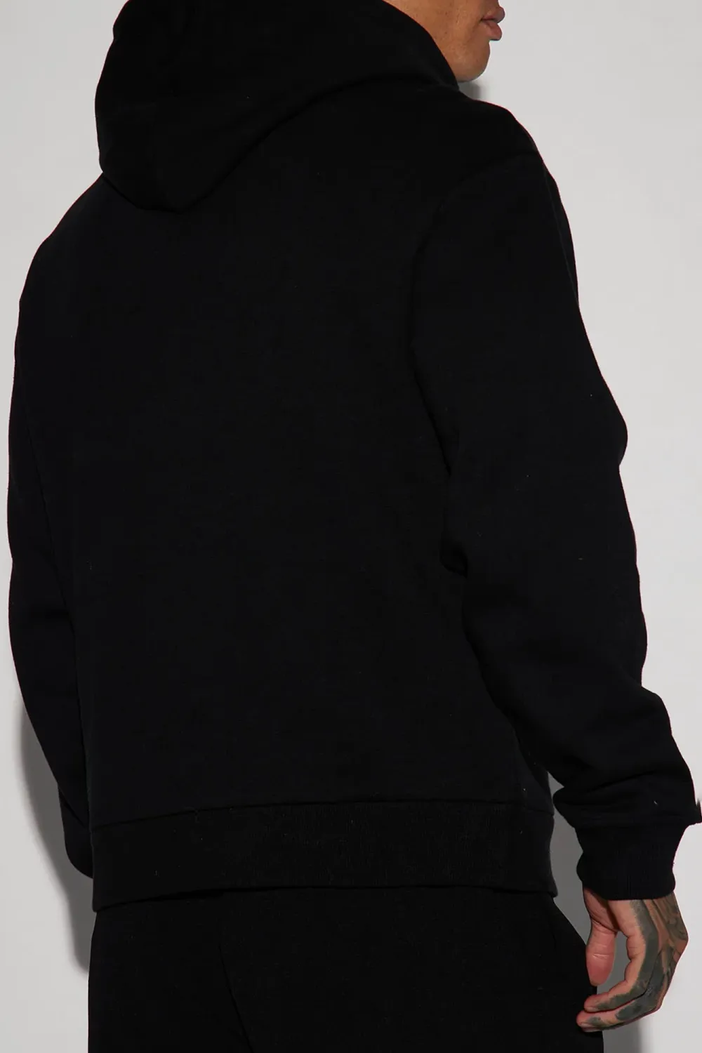 Kangaroo Pocket Hoodie - Black