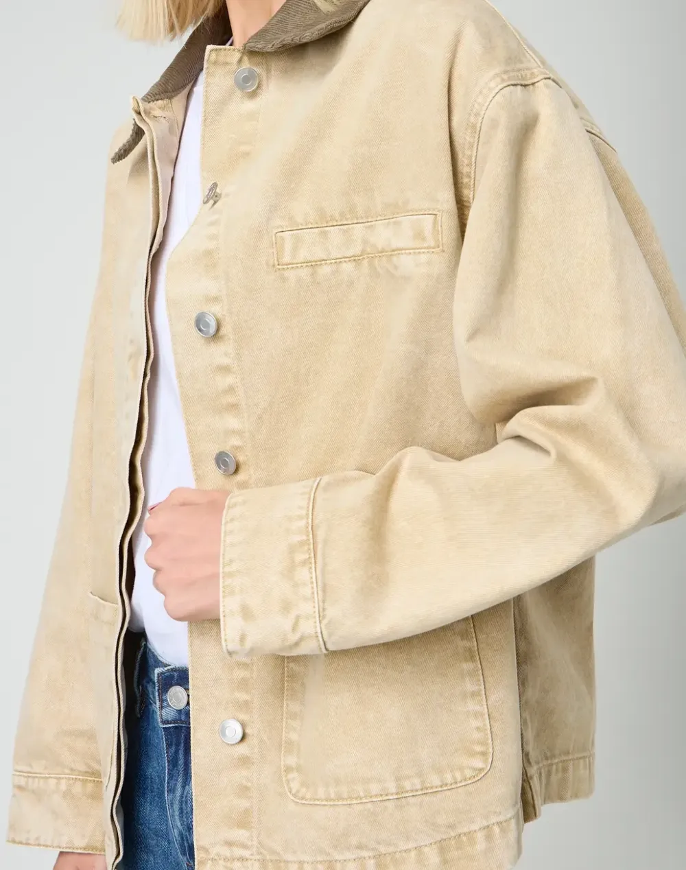 Oversized Button Jacket