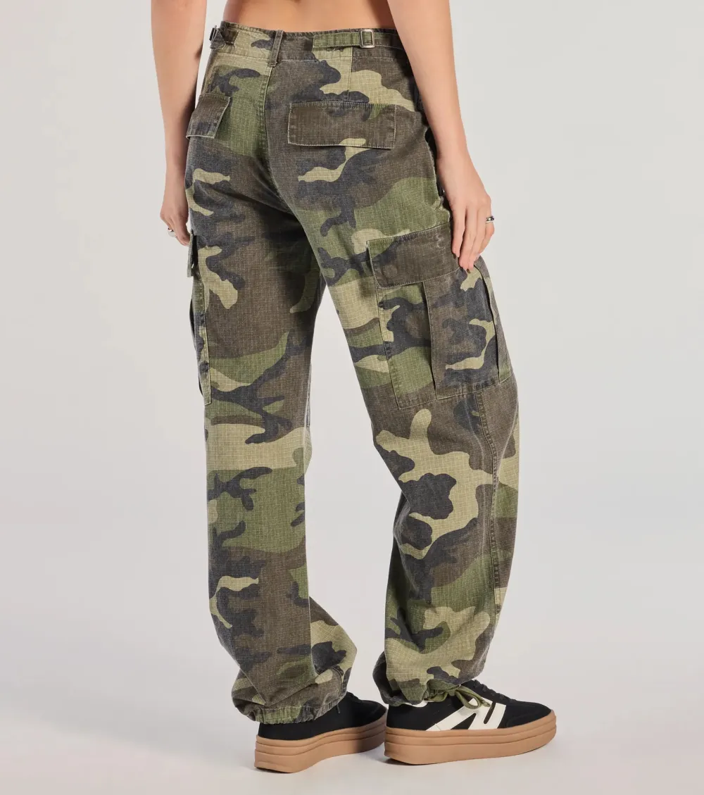 Cool Girl Energy Camo Cargo Pants