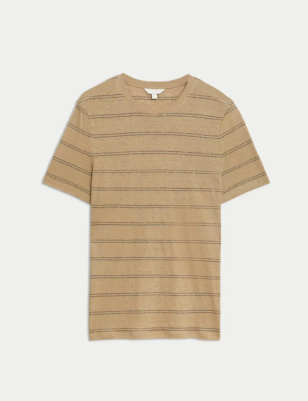 Pure Linen Striped T-Shirt