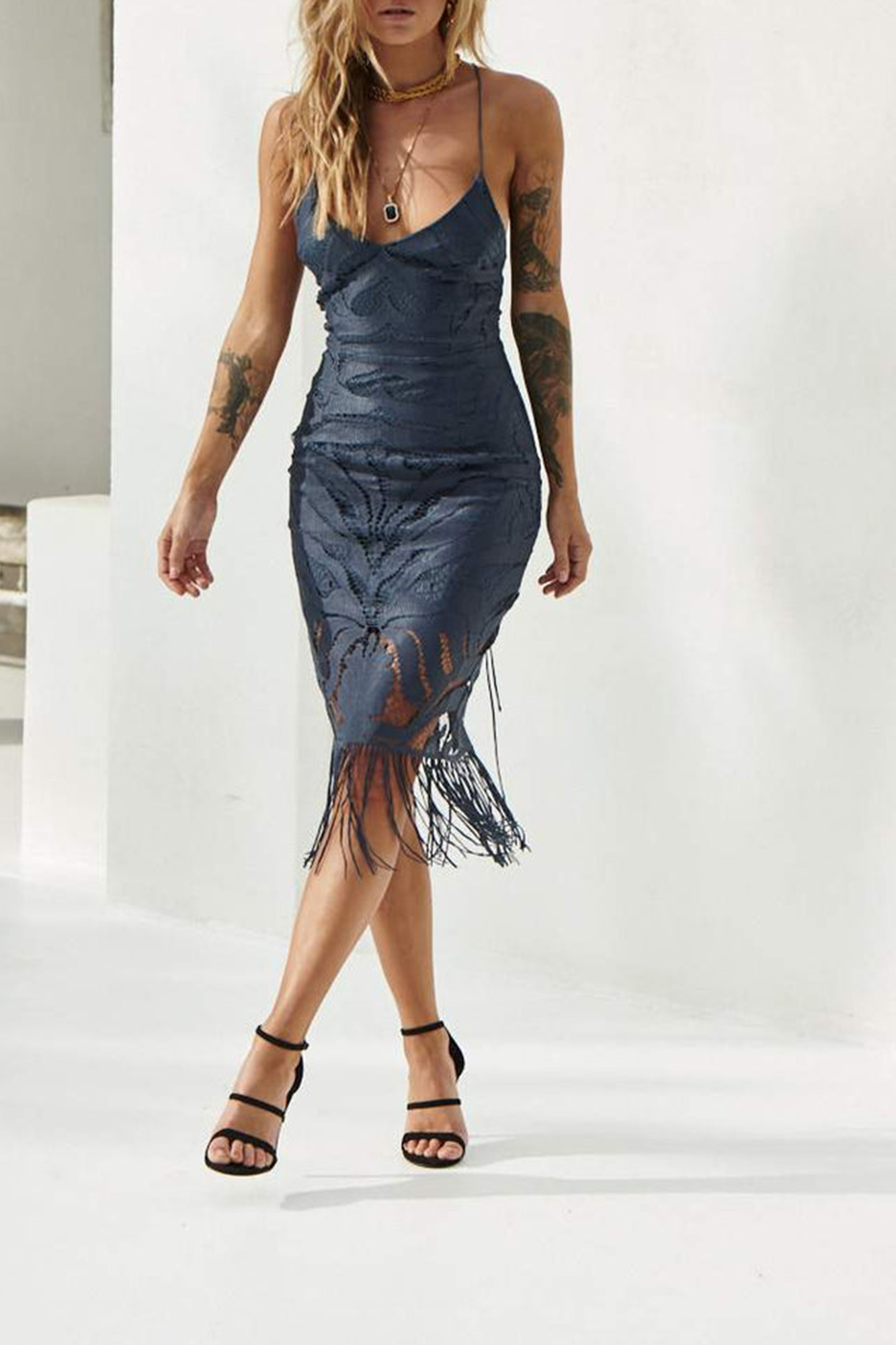 Khaleesi Dress (Steel Blue) - PRE ORDER