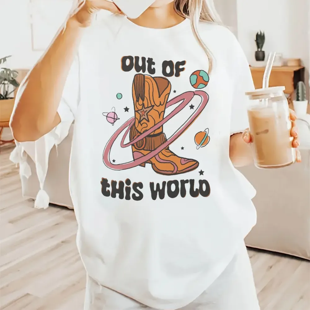 Out Of This World Space Wild West Western T-shirt