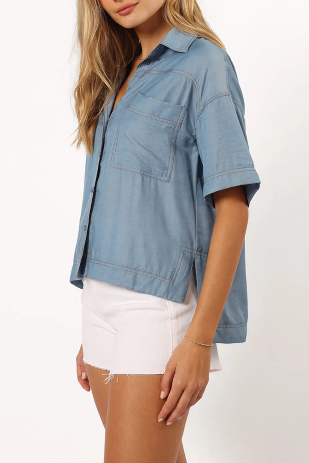 LYNA TOP - BLUE