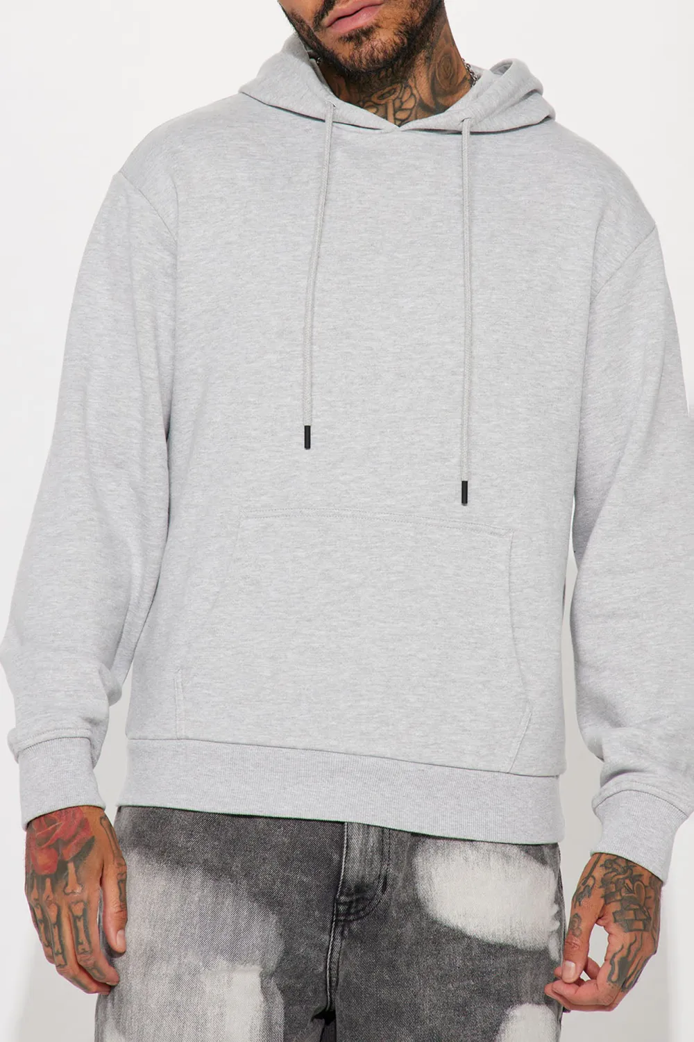 Slight Stretch Tyson Hoodie - Heather Grey