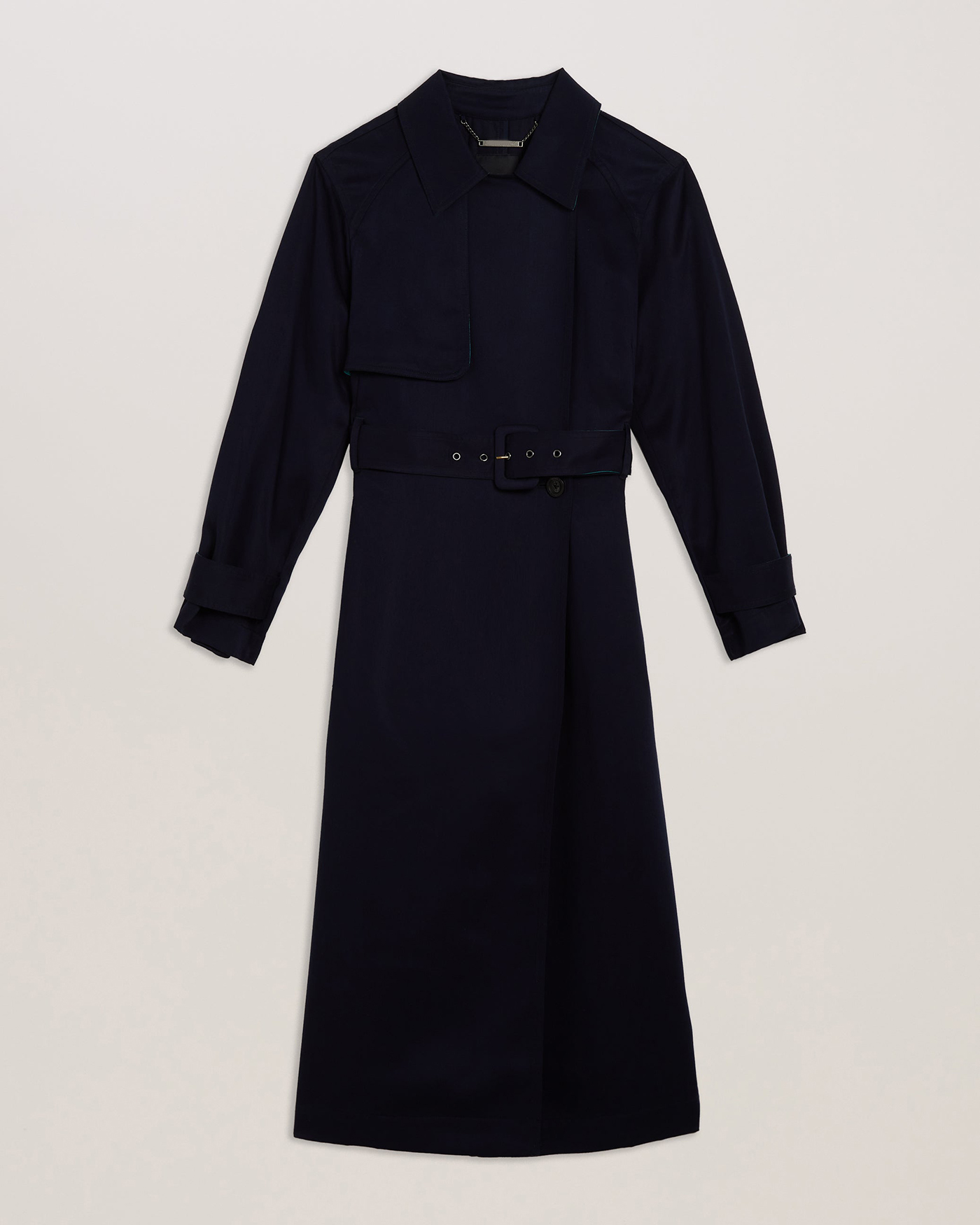 Biferno Colour Block Trench Coat Navy