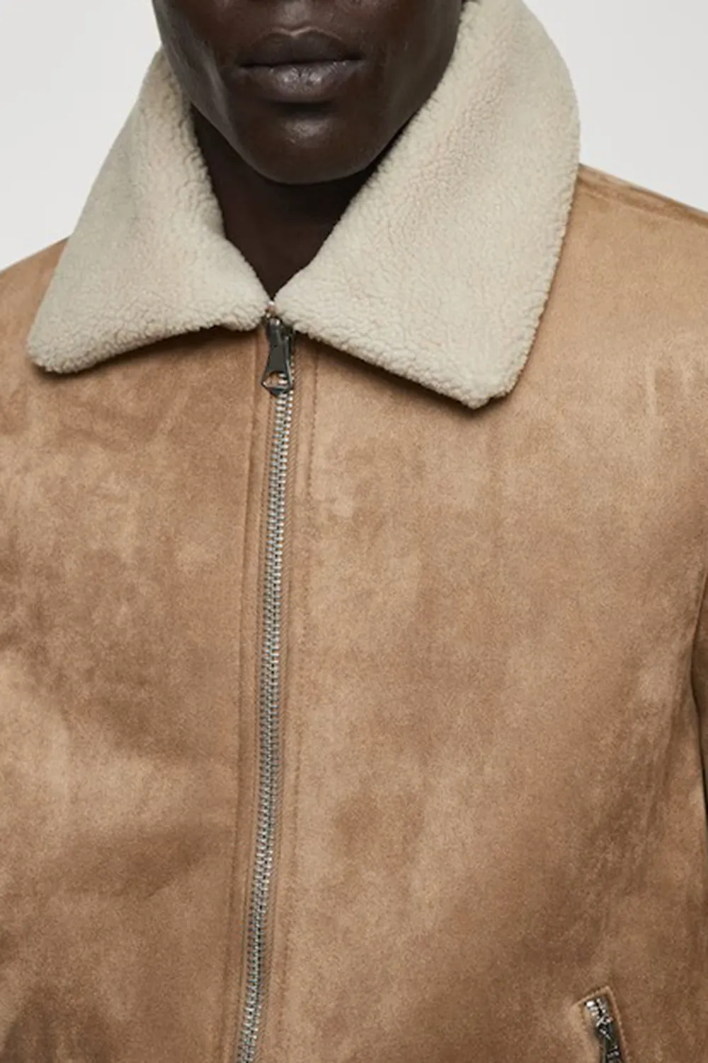 Shearling-lined jacket