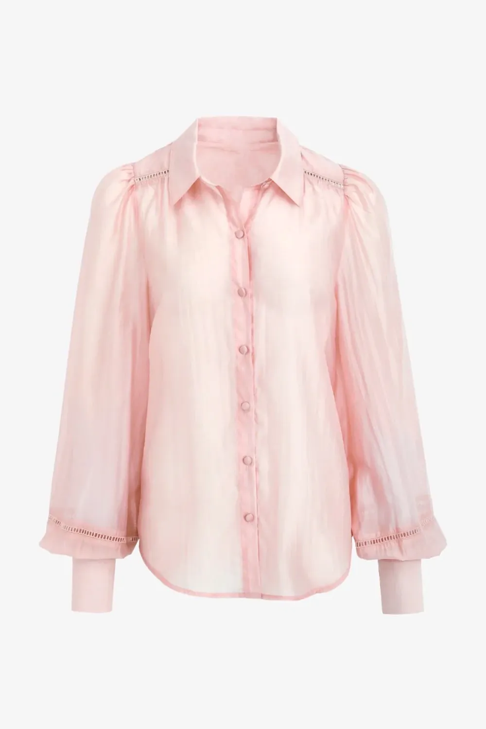 Bloom Blush Lace Detail Shirt