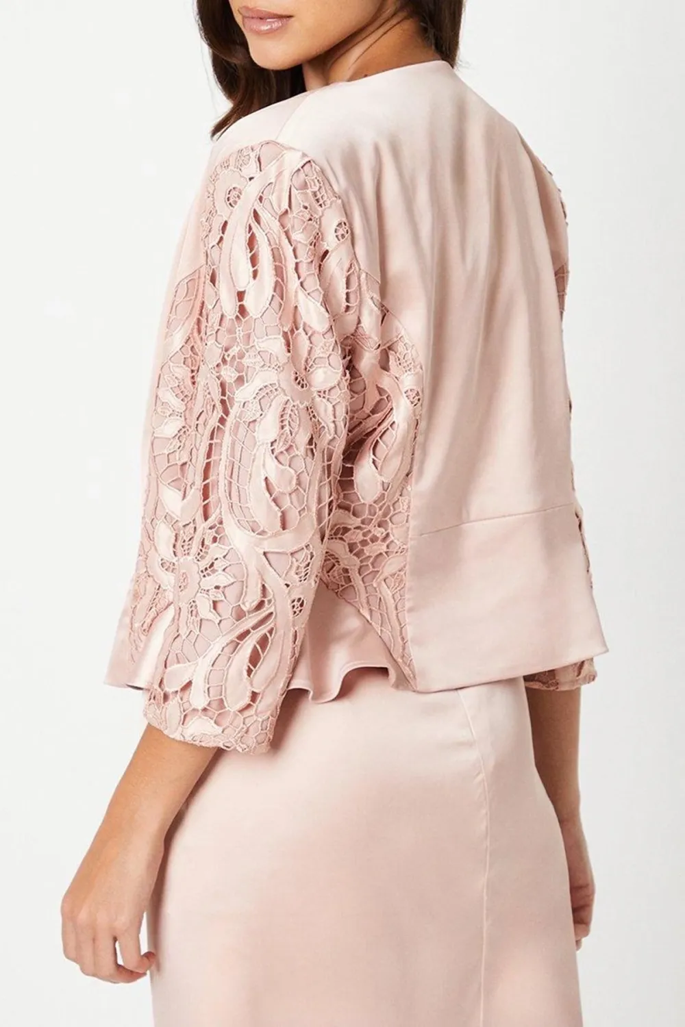 Satin And Lace Jacket