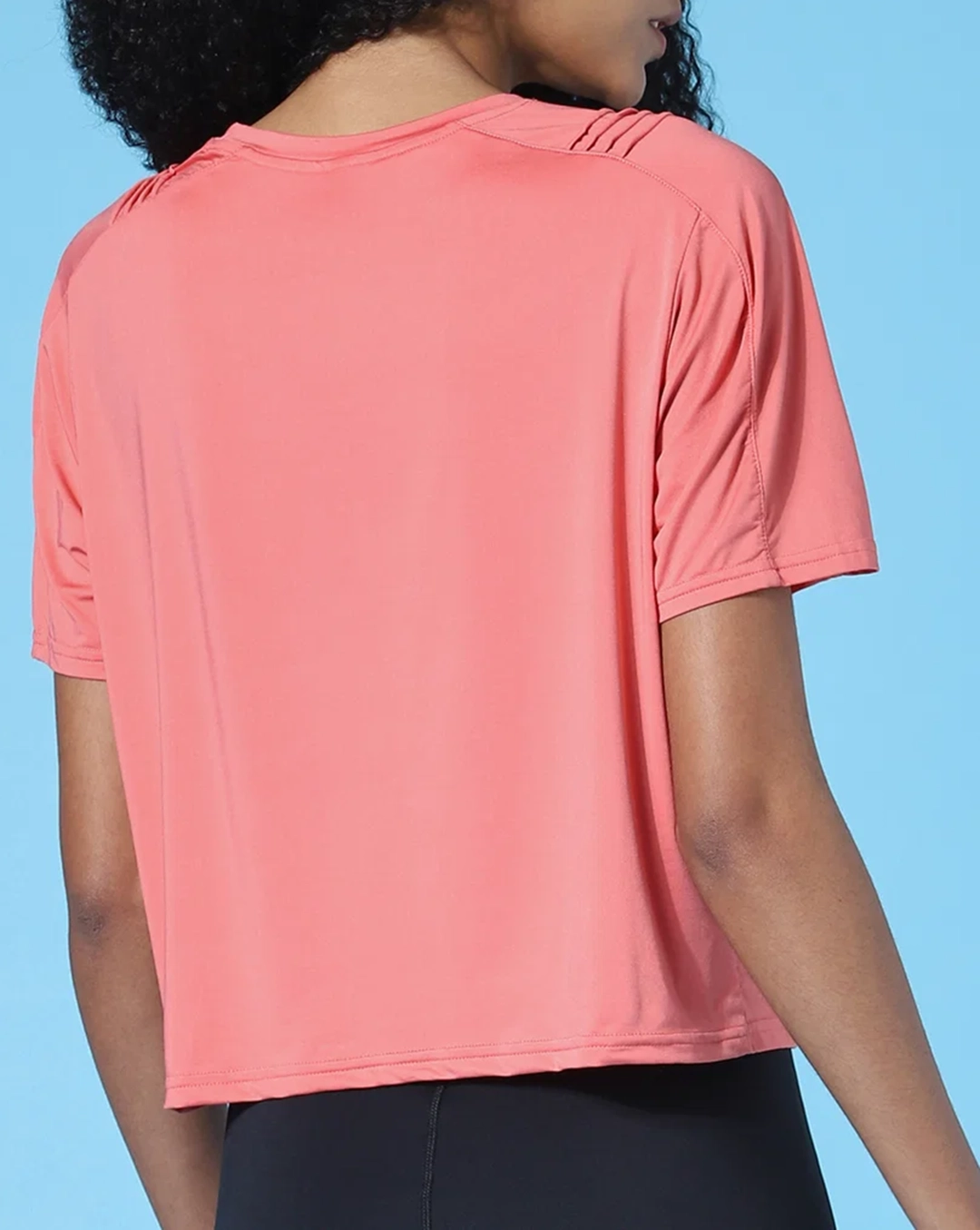 PLAY Coral Cropped Training T-shirt