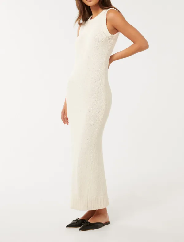 Thea Boucle Racer Dress