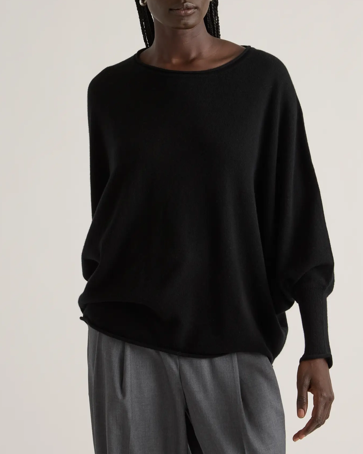 Batwing Mongolian Cashmere Sweater