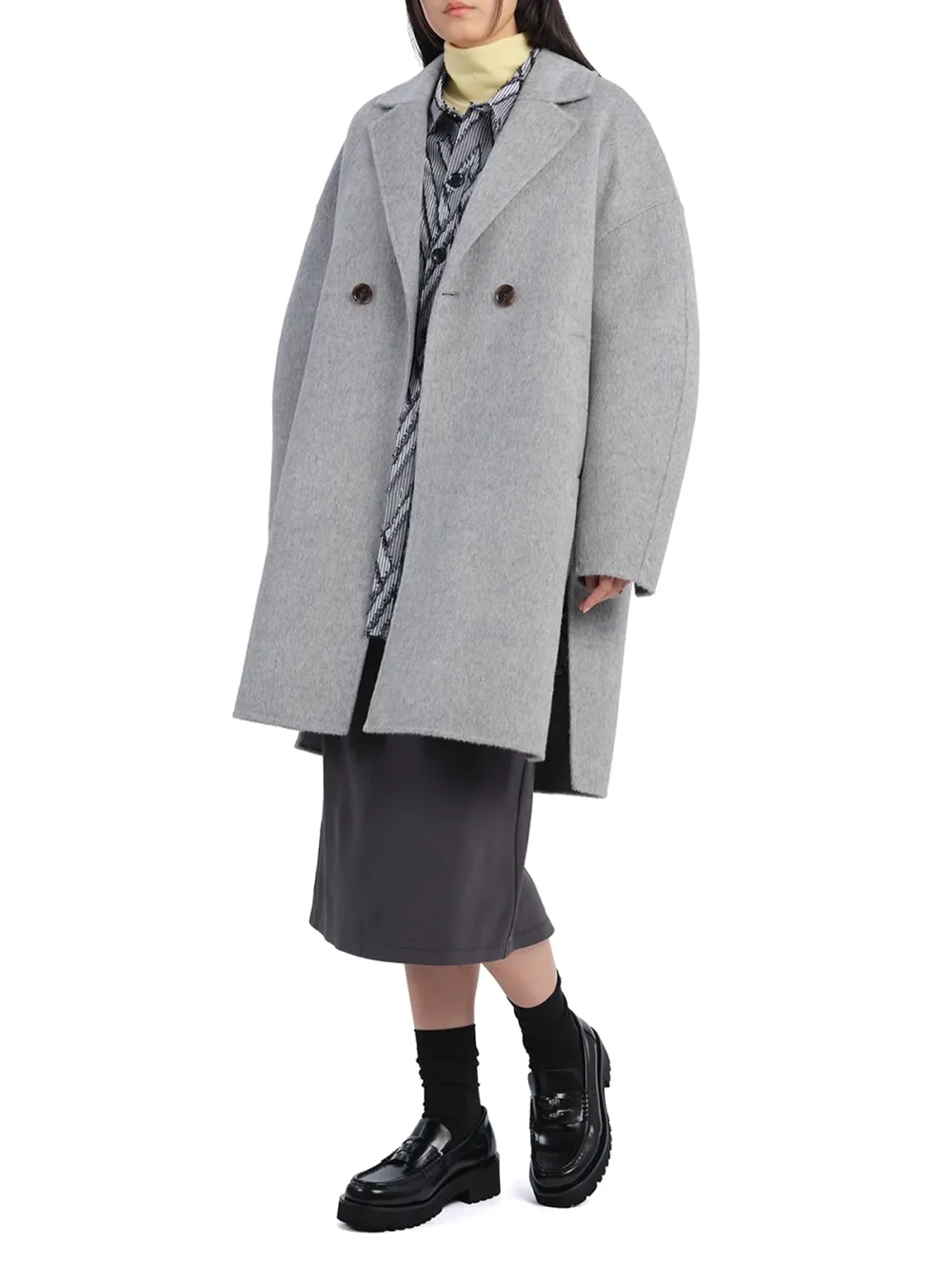 Melange Double Face Coat