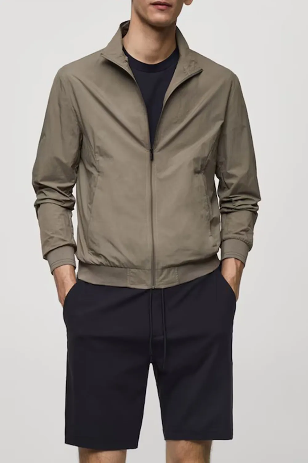 Water repellent bomber jacket