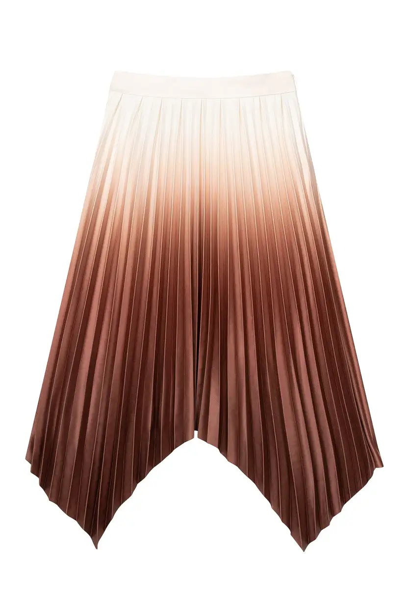 Calla Pleated Skirt - Rust