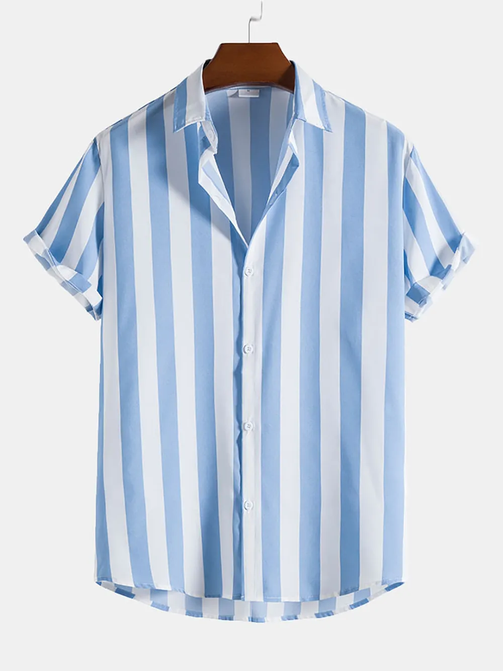 Wide Stripes Cotton Shirts