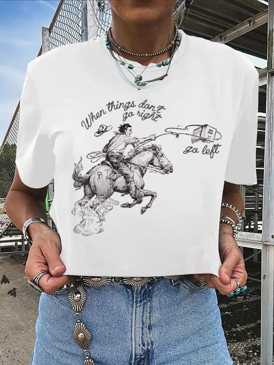 Wild West Cowboy Knight Pattern T-shirt