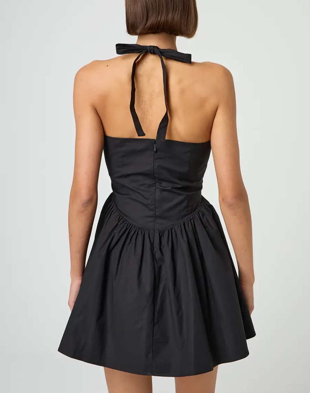 Drop Waist Halter Mini Dress