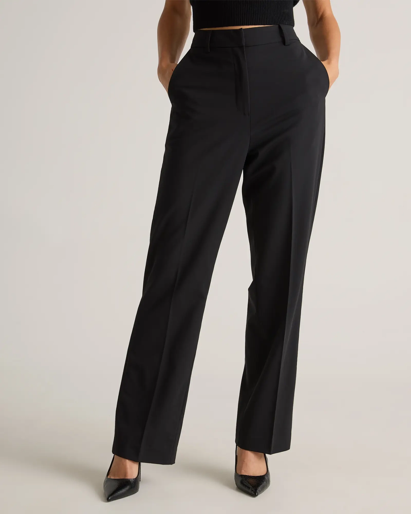 Italian Wool Straight Leg Pants